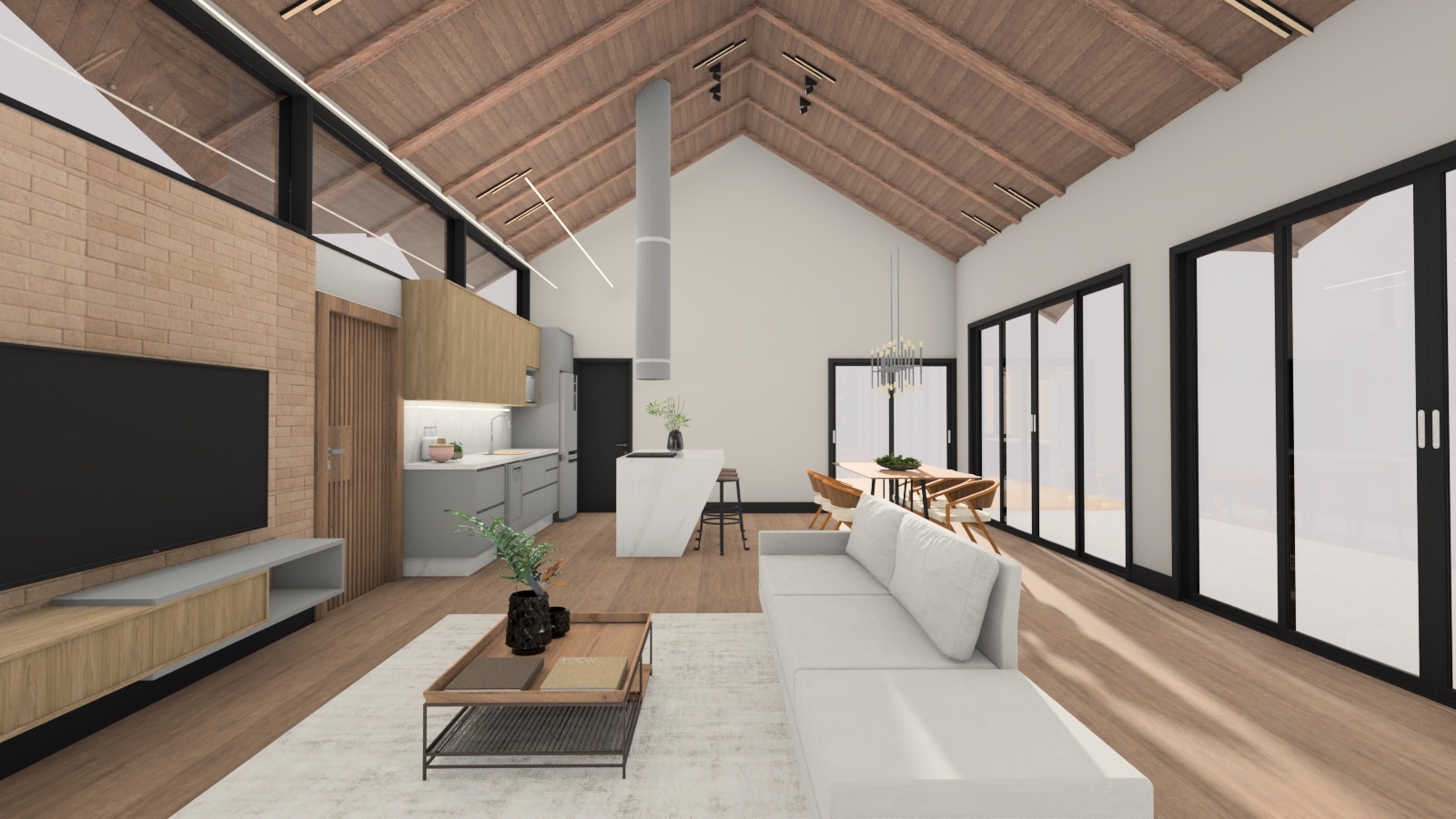 Projeto conceito aberto sala